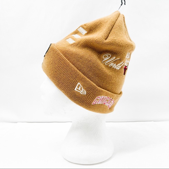 New Era Chicago Bulls 6x Champions NBA Finals Cuffed Knit Hat - Picture 6 of 11